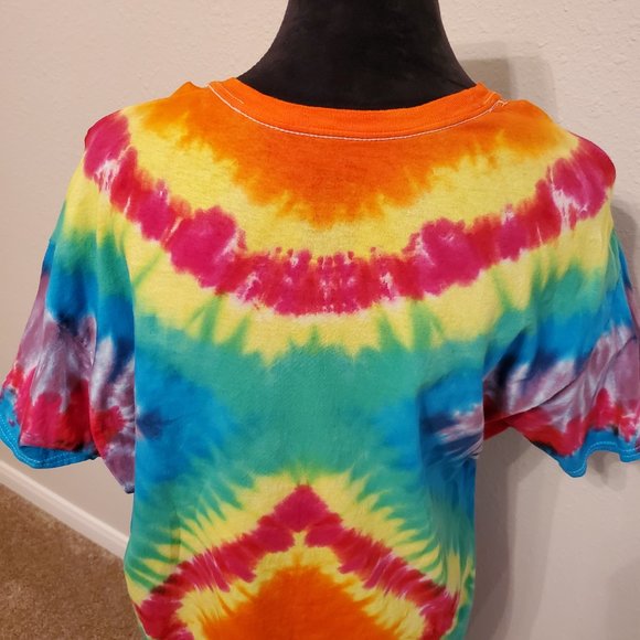 Hanes Boho Bohemia Tie Dye T-shirt 100% cotton Size XL. - Picture 5 of 11